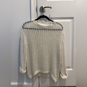 Dreamers Cream Knit Crew Neck Sweater